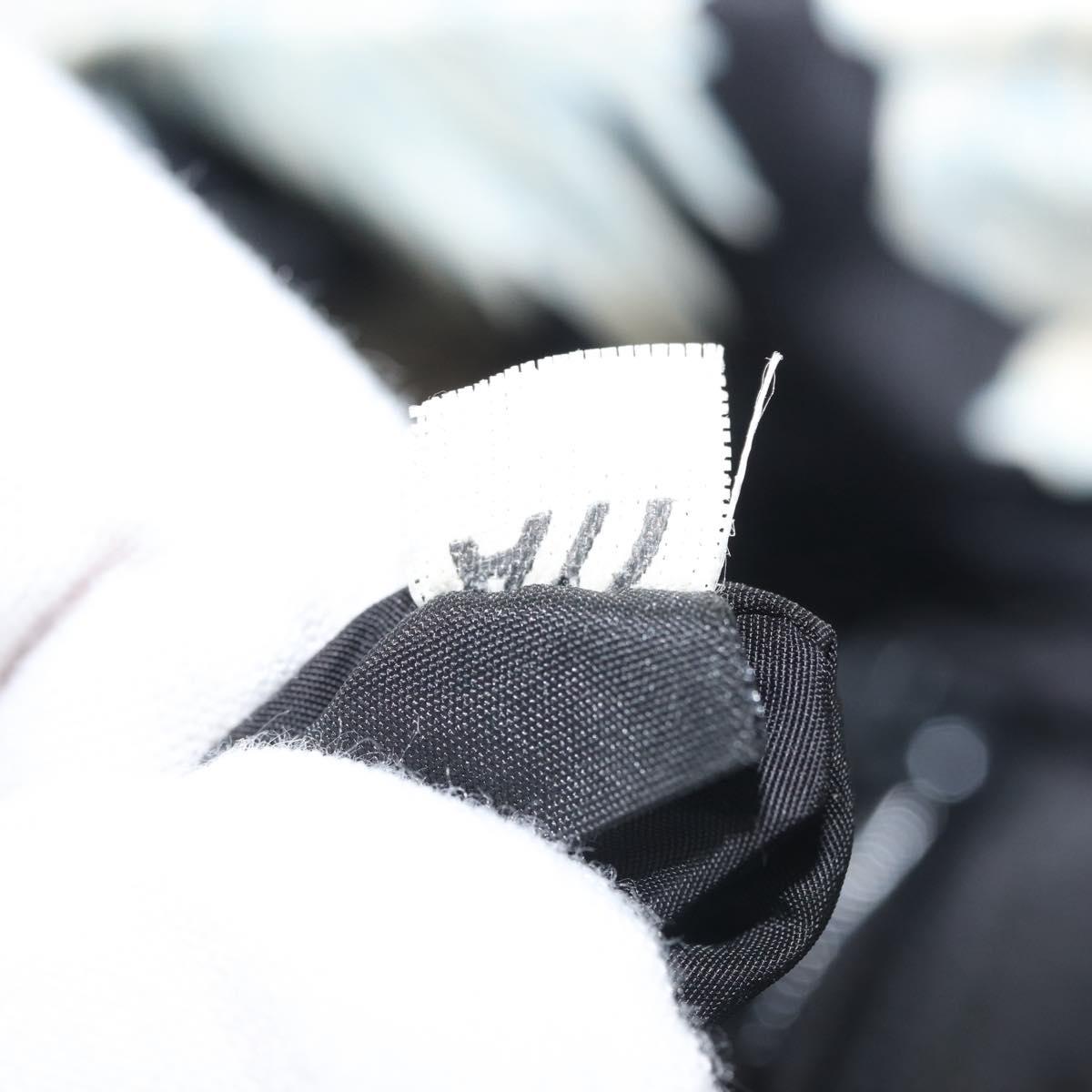 PRADA Backpack Nylon Black Silver Auth am9106