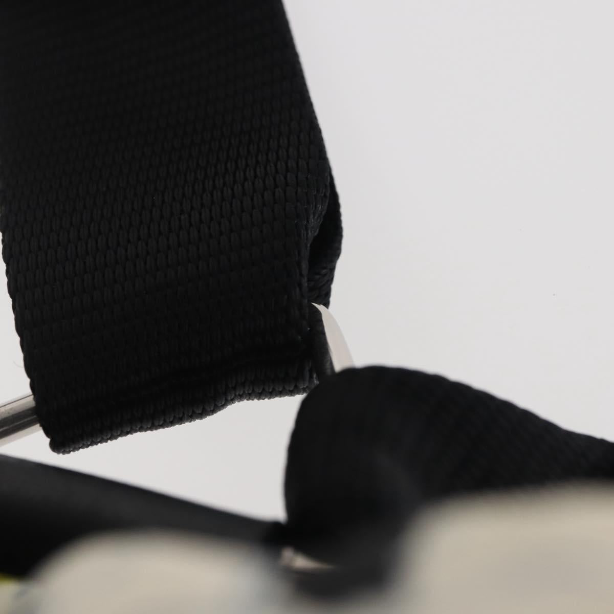 PRADA Backpack Nylon Black Silver Auth am9106