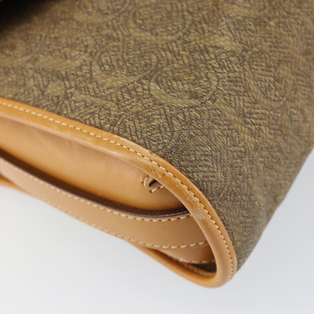 GUCCI Shoulder Bag Leather Beige Gold 001 14 0712 Auth am9113
