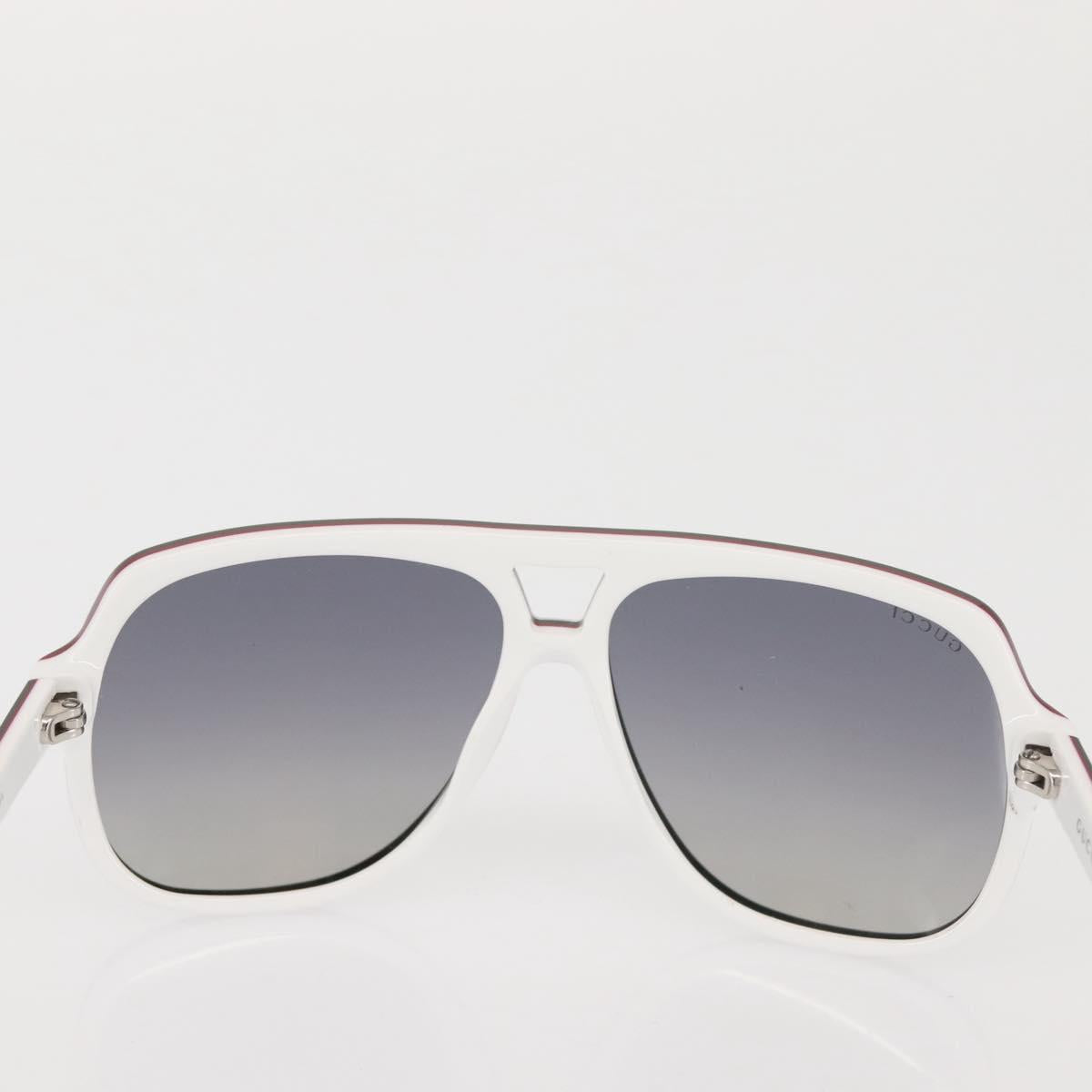 GUCCI Sunglasses plastic White Auth am9119