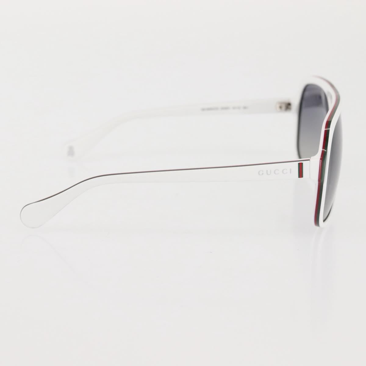 GUCCI Sunglasses plastic White Auth am9119