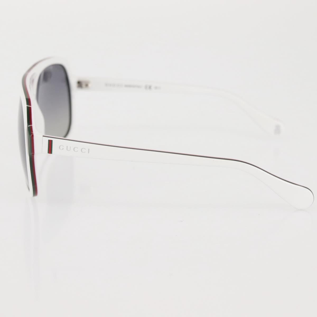 GUCCI Sunglasses plastic White Auth am9119