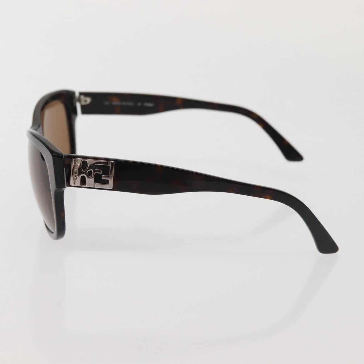 FENDI Sunglasses plastic Brown Auth am9120