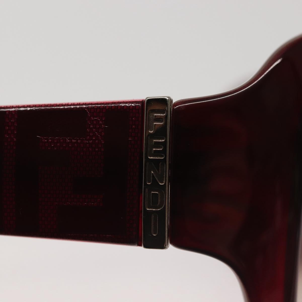 FENDI Sunglasses plastic Red Auth am9121
