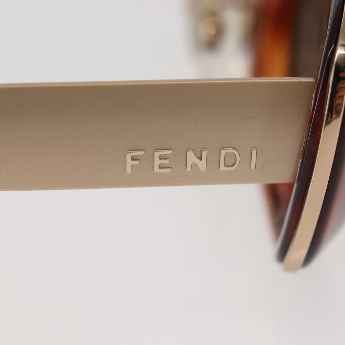 FENDI Sunglasses plastic Brown Auth am9122