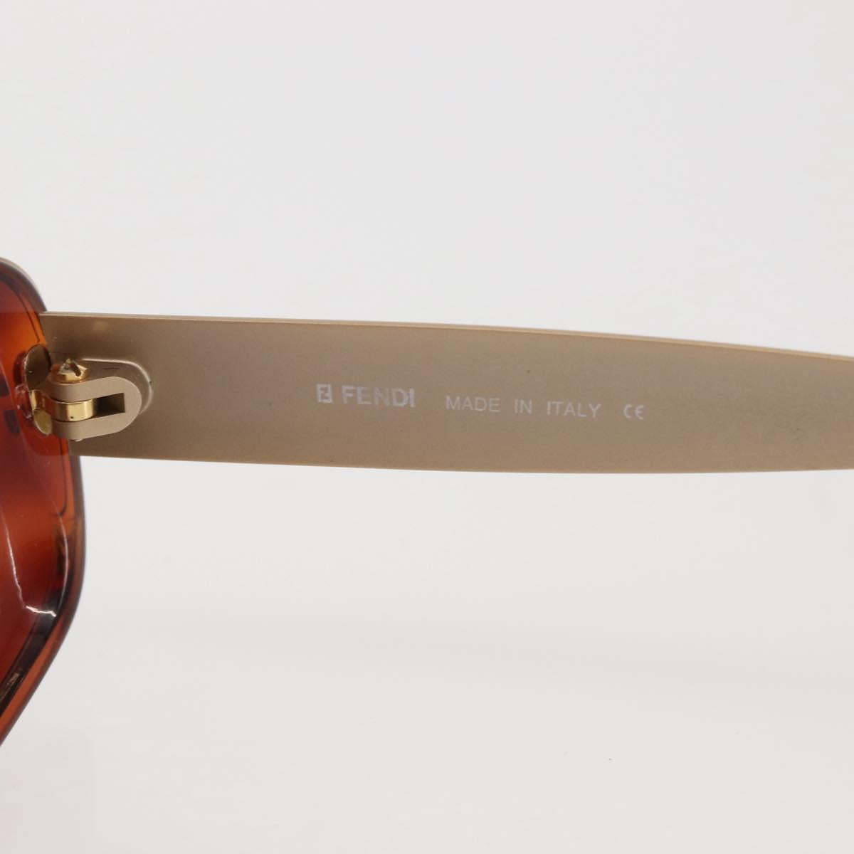 FENDI Sunglasses plastic Brown Auth am9122