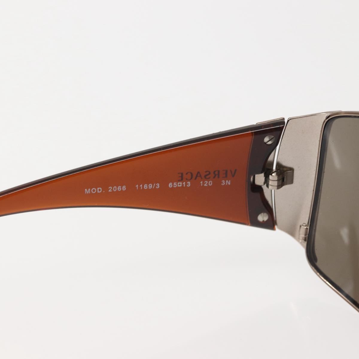 VERSACE Sunglasses plastic Brown Auth am9123