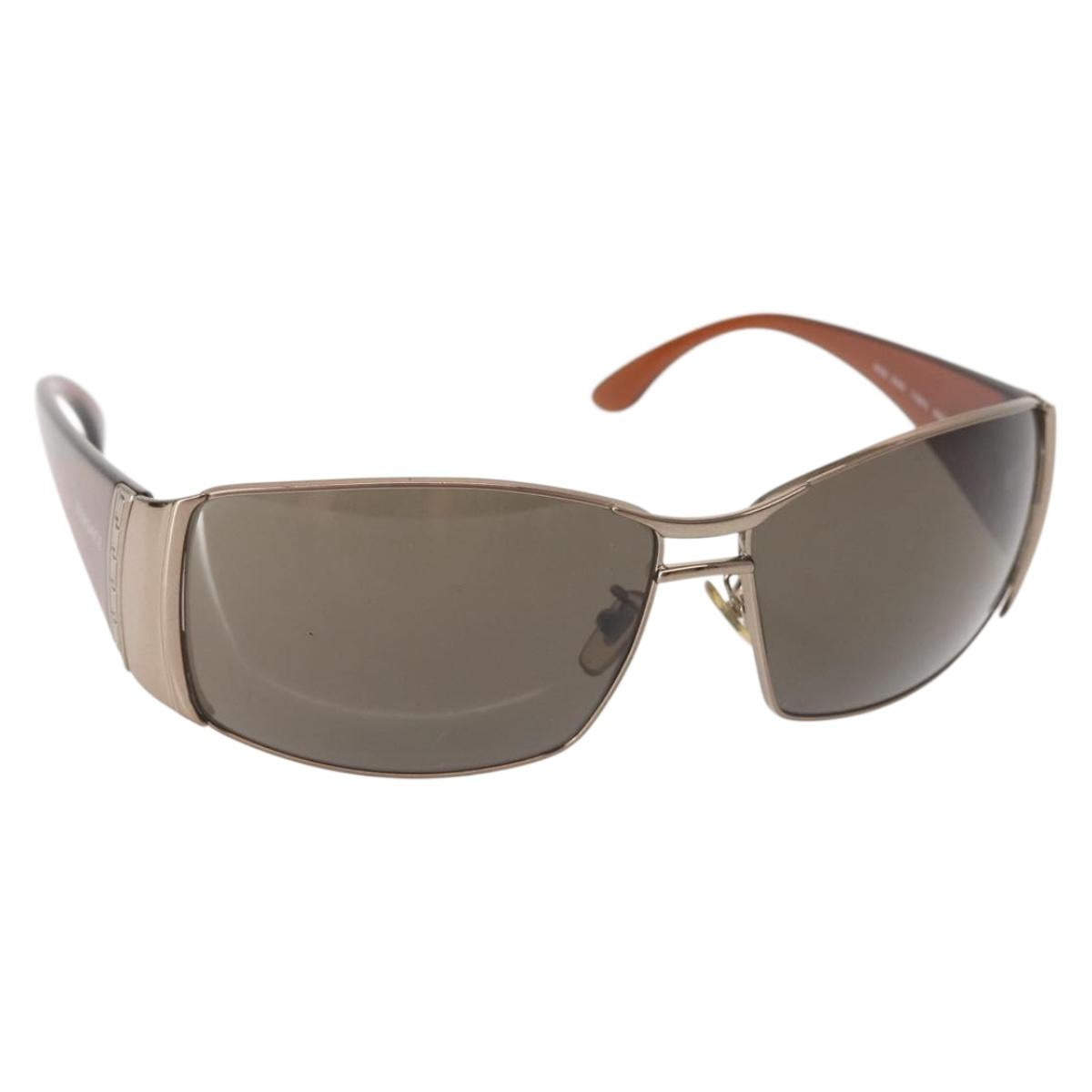 VERSACE Sunglasses plastic Brown Auth am9123