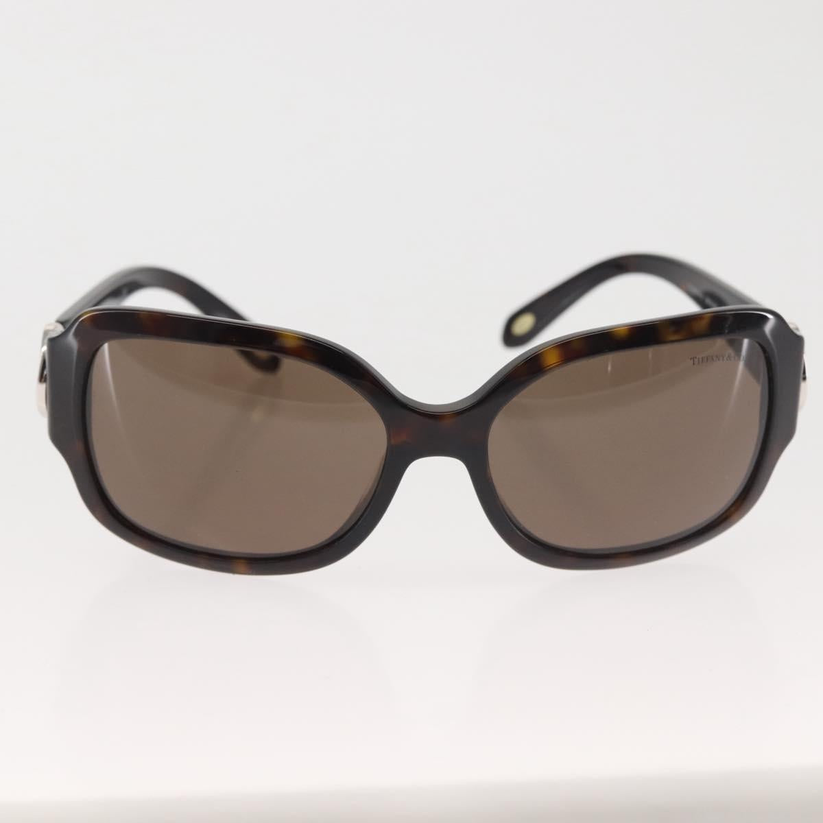 TIFFANY&Co. Sunglasses plastic Brown Auth am9126