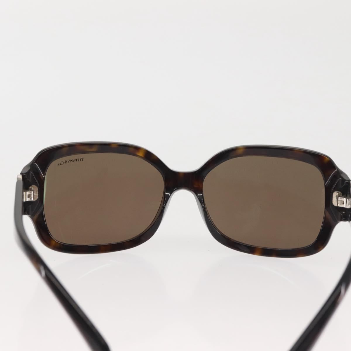 TIFFANY&Co. Sunglasses plastic Brown Auth am9126