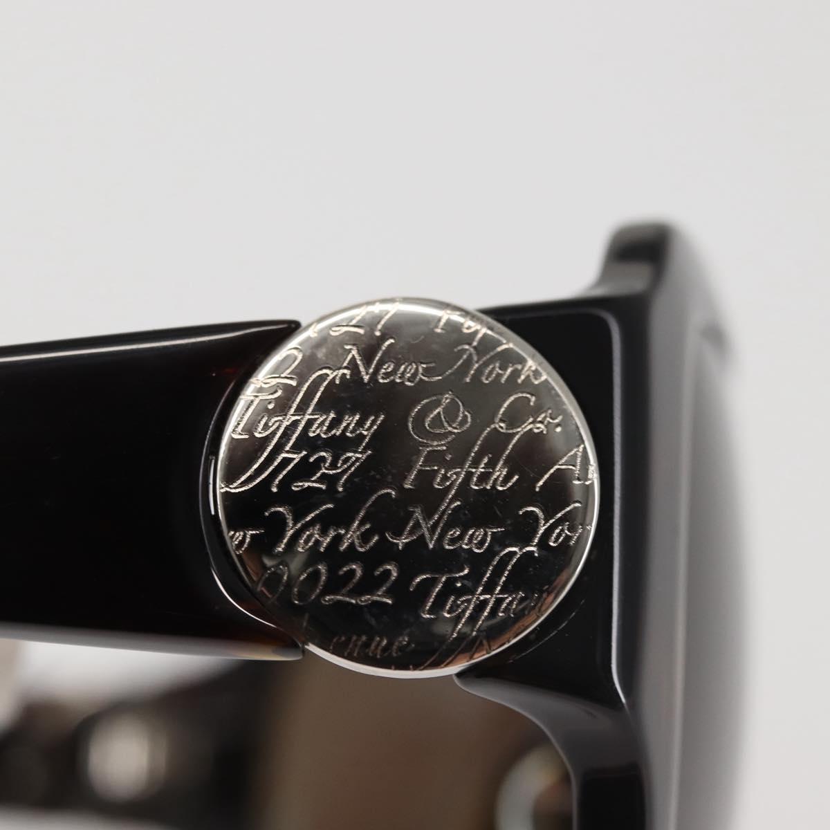 TIFFANY&Co. Sunglasses plastic Brown Auth am9126