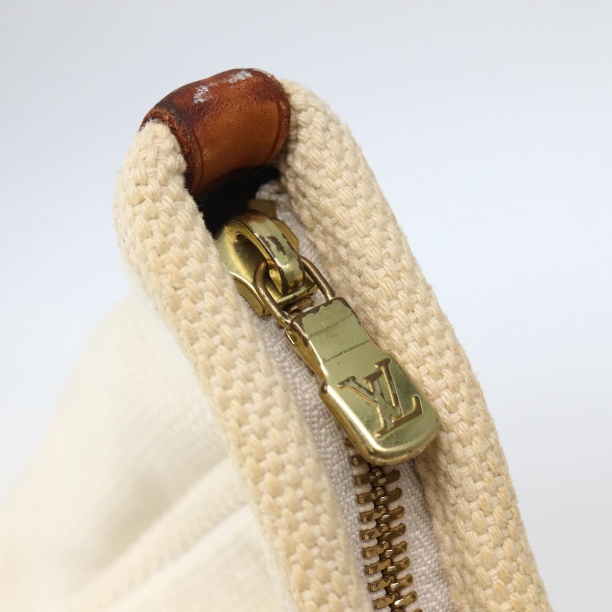 LOUIS VUITTON Antigua Cabas GM Tote Bag Ecru M40033 LV Auth am9129