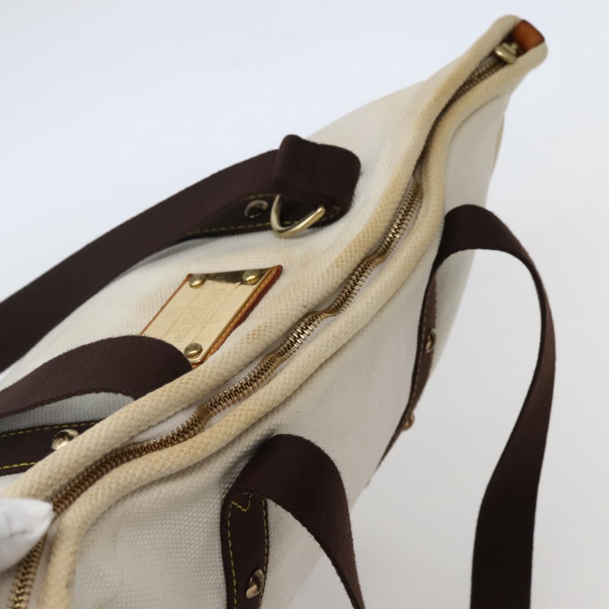 LOUIS VUITTON Antigua Cabas GM Tote Bag Ecru M40033 LV Auth am9129