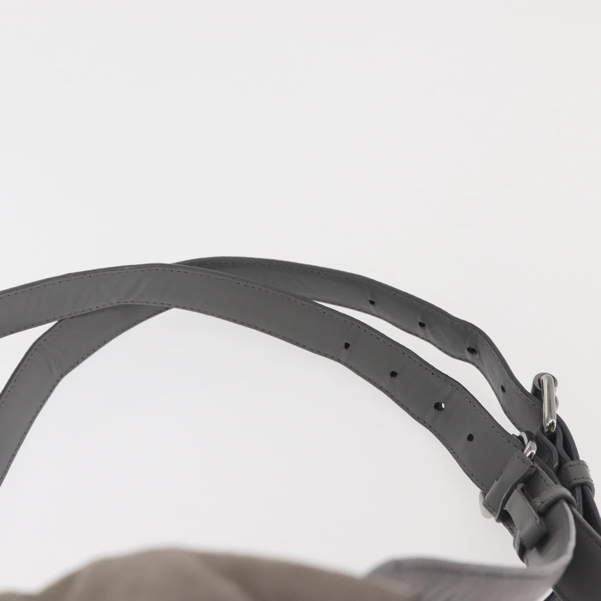 Stella MacCartney Falabella Chain Backpack Suede Gray Silver 410905 Auth am9135