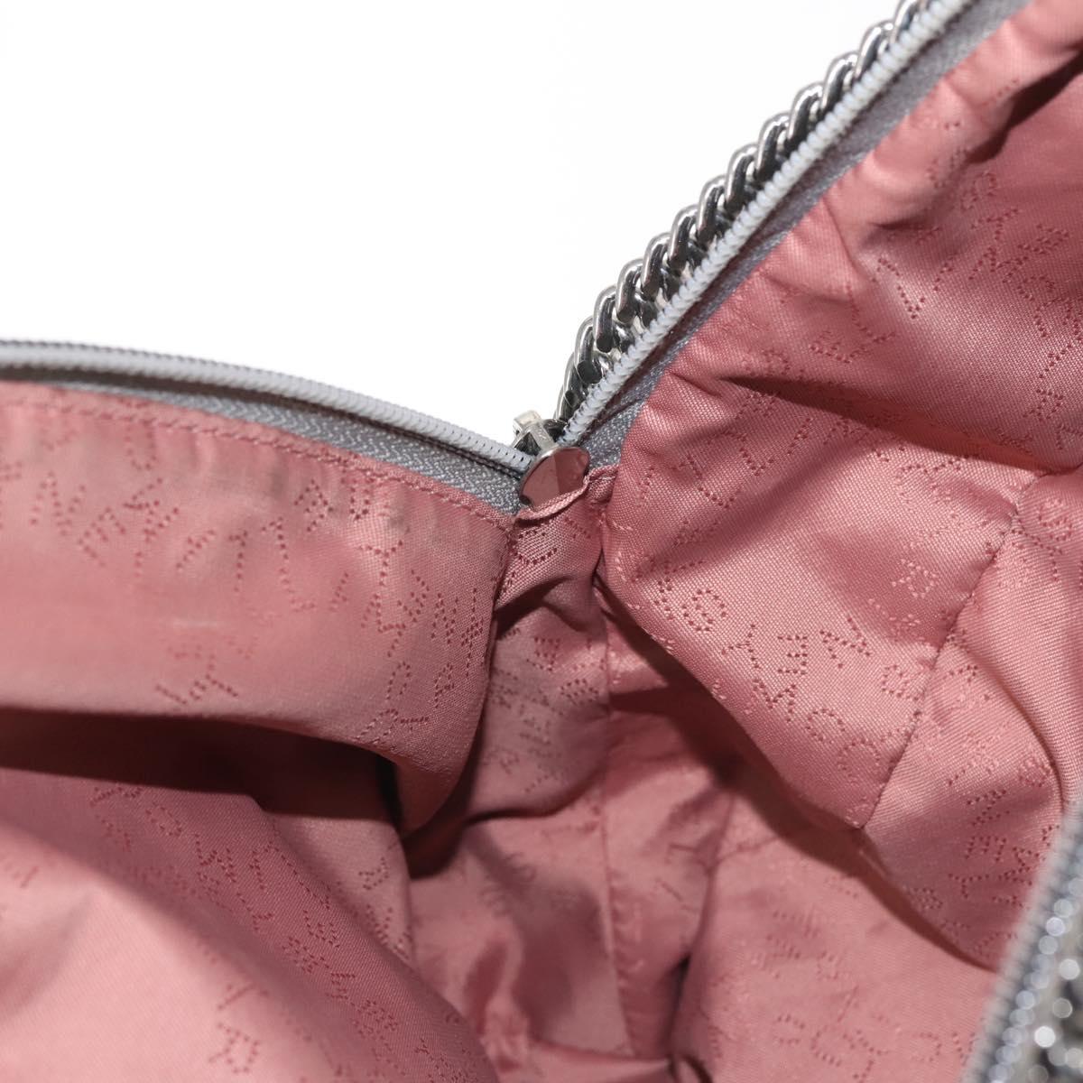 Stella MacCartney Falabella Chain Backpack Suede Gray Silver 410905 Auth am9135