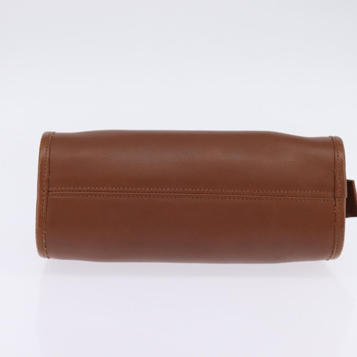 Coach Hand Bag Leather 2way Brown Auth am9143