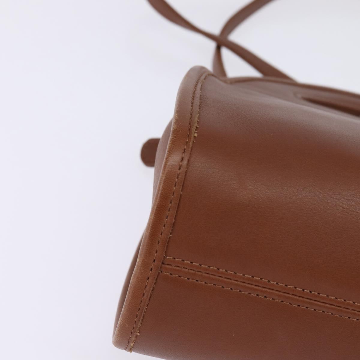 Coach Hand Bag Leather 2way Brown Auth am9143