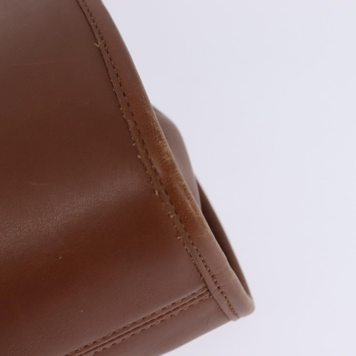 Coach Hand Bag Leather 2way Brown Auth am9143