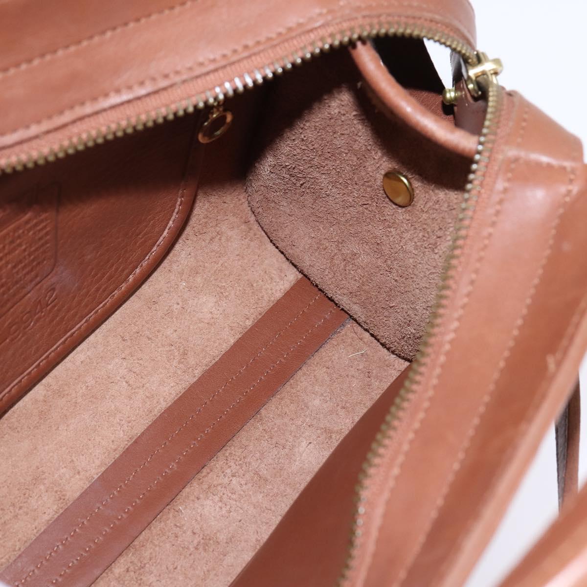 Coach Hand Bag Leather 2way Brown Auth am9143