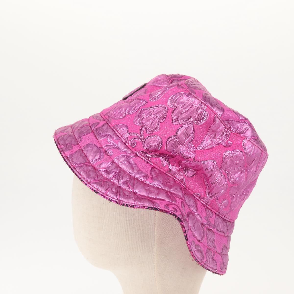 GUCCI Bucket Hat Nylon S Pink 697361 Auth am9146V