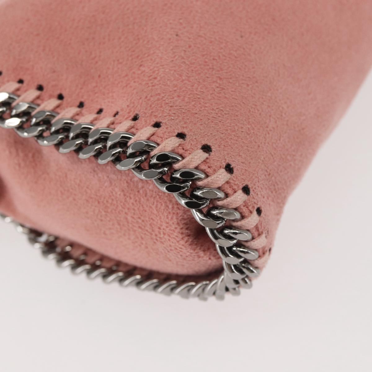 Stella MacCartney Chain Farabella Mini Bag Suede 2way Pink 391698 Auth am9156