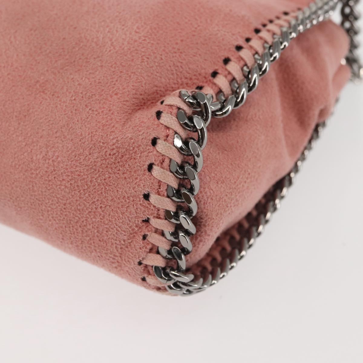 Stella MacCartney Chain Farabella Mini Bag Suede 2way Pink 391698 Auth am9156