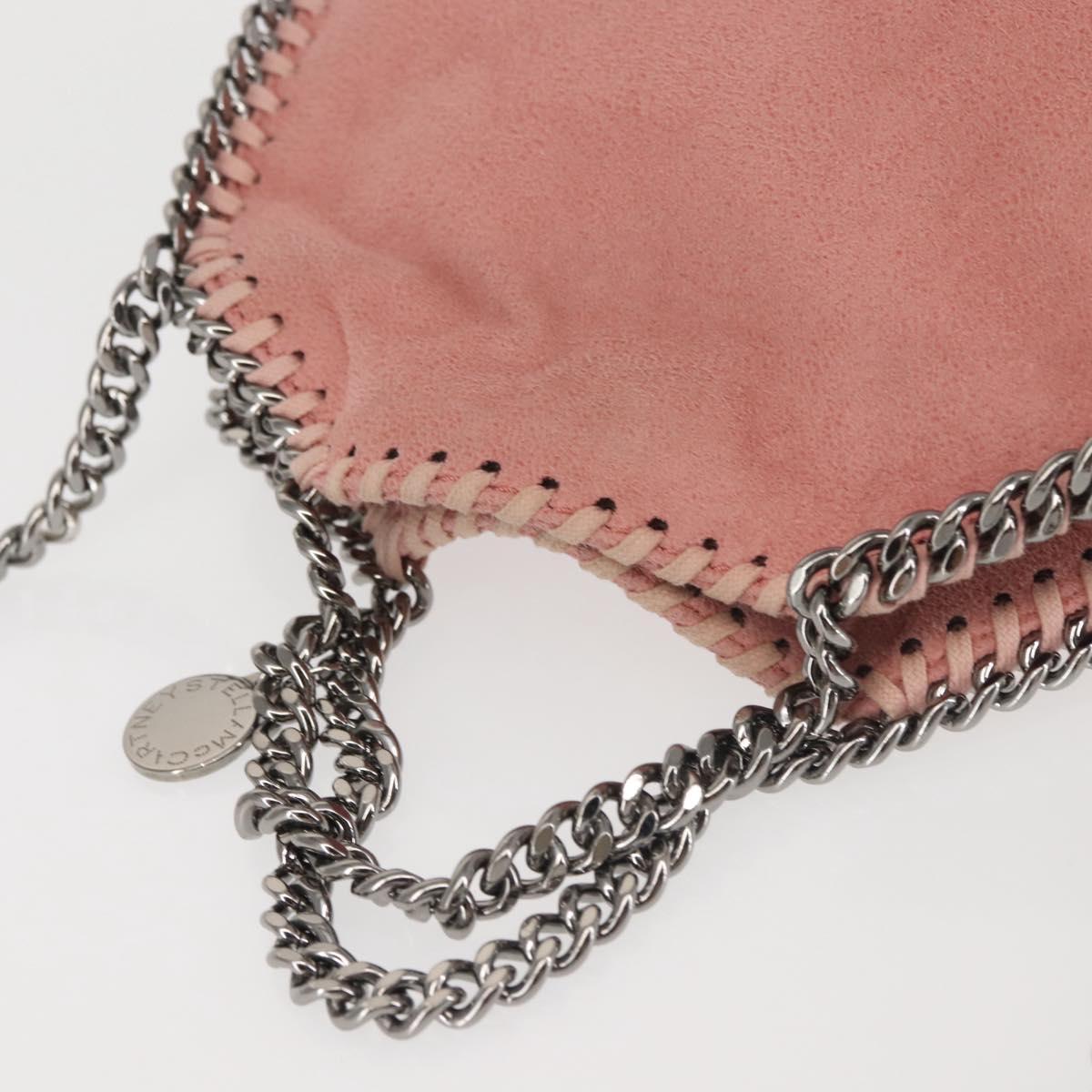 Stella MacCartney Chain Farabella Mini Bag Suede 2way Pink 391698 Auth am9156