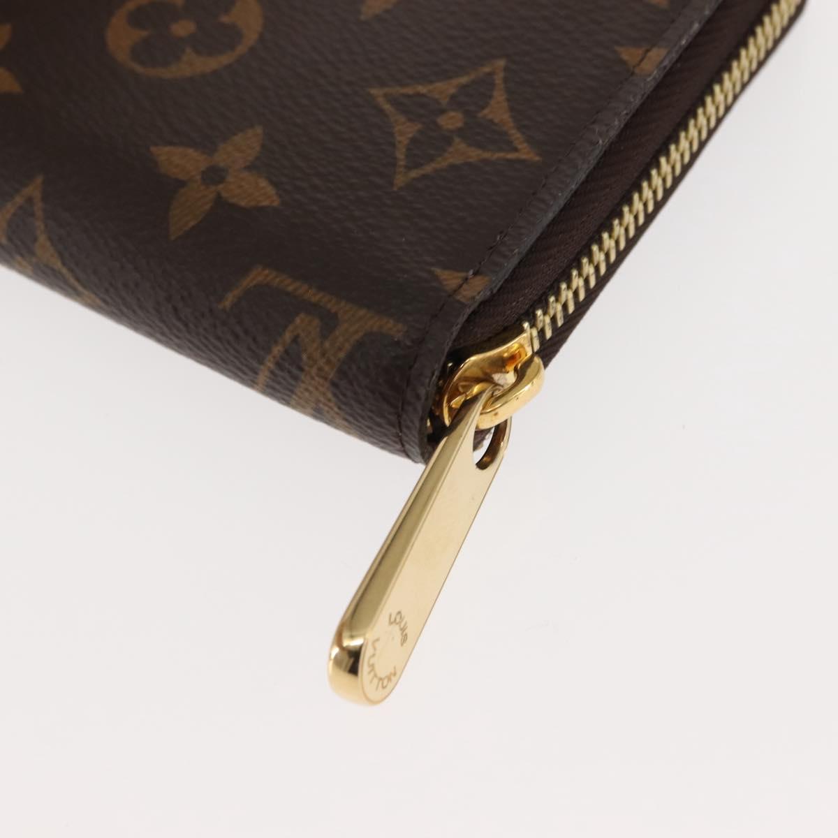 LOUIS VUITTON Monogram Zippy Wallet Long Wallet M42616 LV Auth am9162