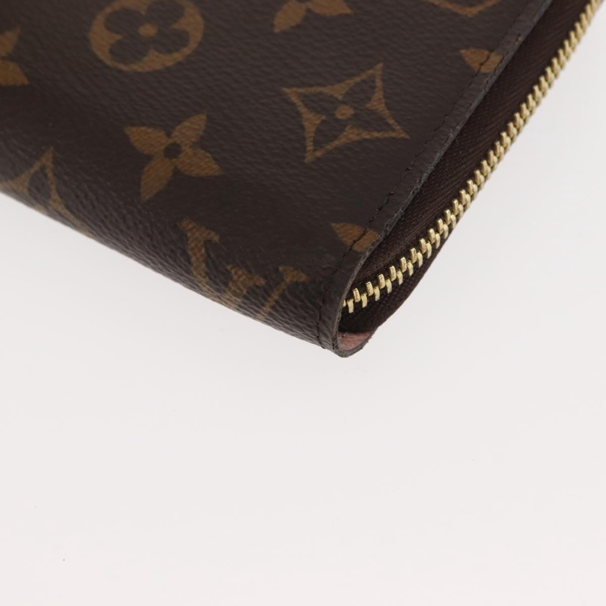 LOUIS VUITTON Monogram Zippy Wallet Long Wallet M42616 LV Auth am9162
