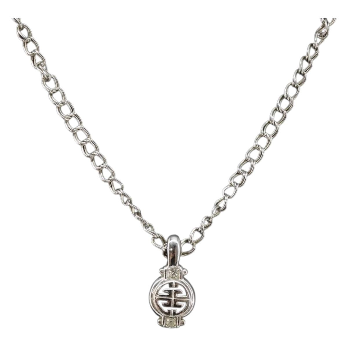 GIVENCHY Necklace metal Silver Auth am9173