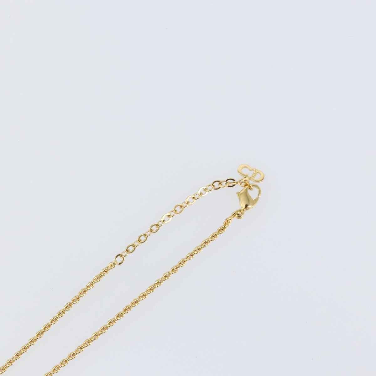 Christian Dior Necklace metal Gold Auth am9174