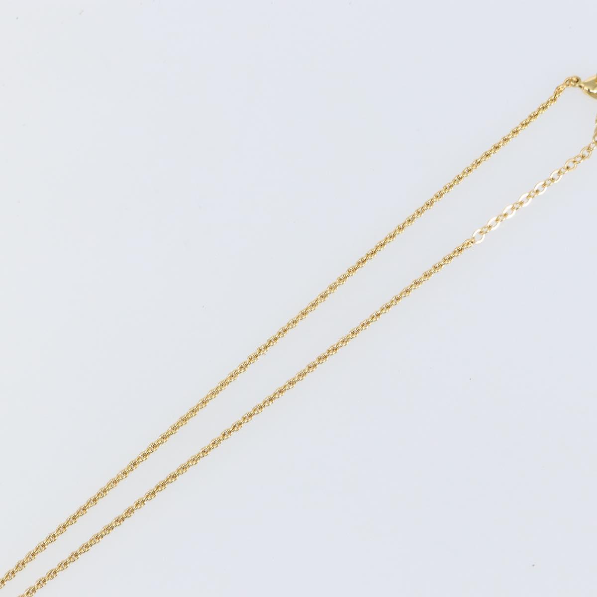 Christian Dior Necklace metal Gold Auth am9174