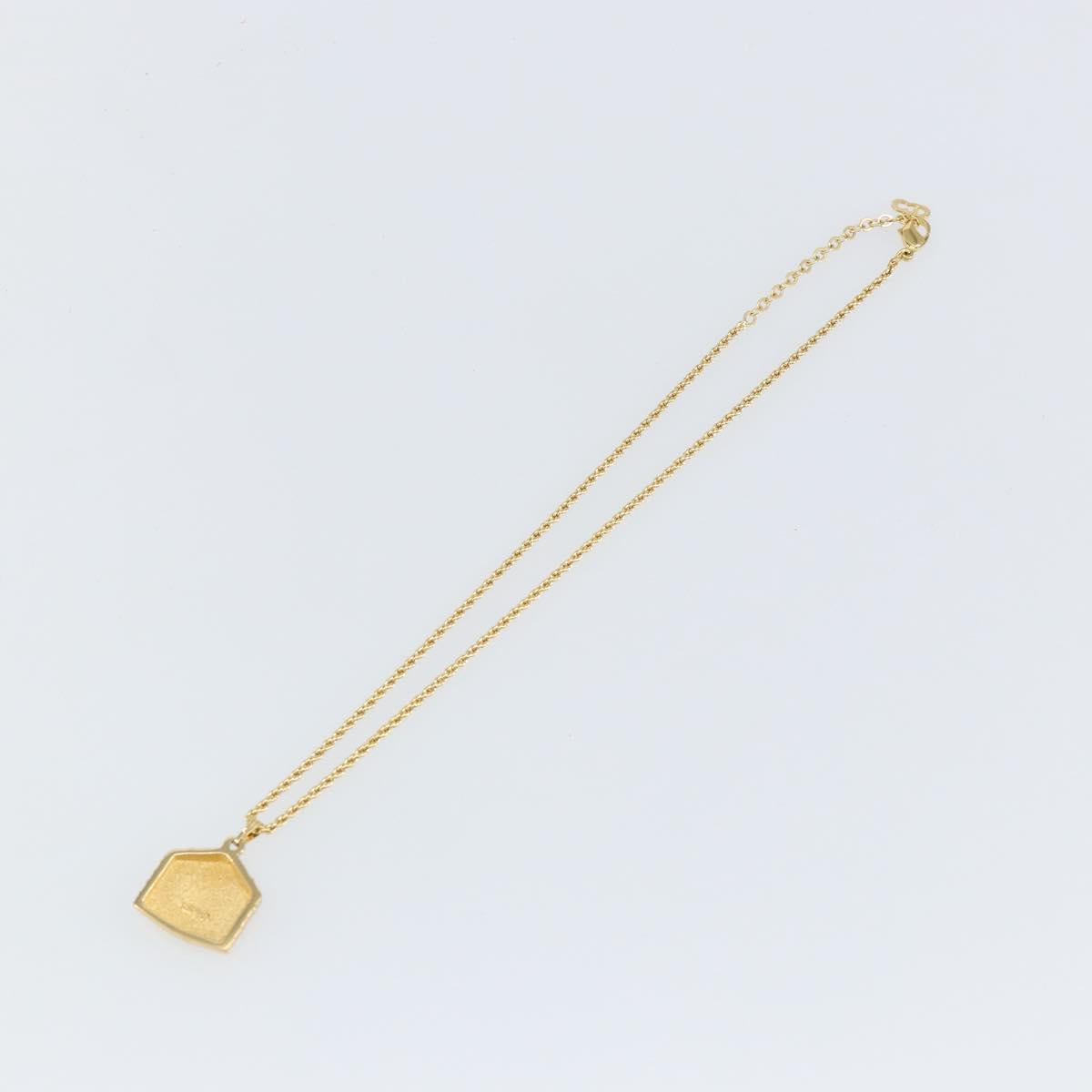 Christian Dior Necklace metal Gold Auth am9174