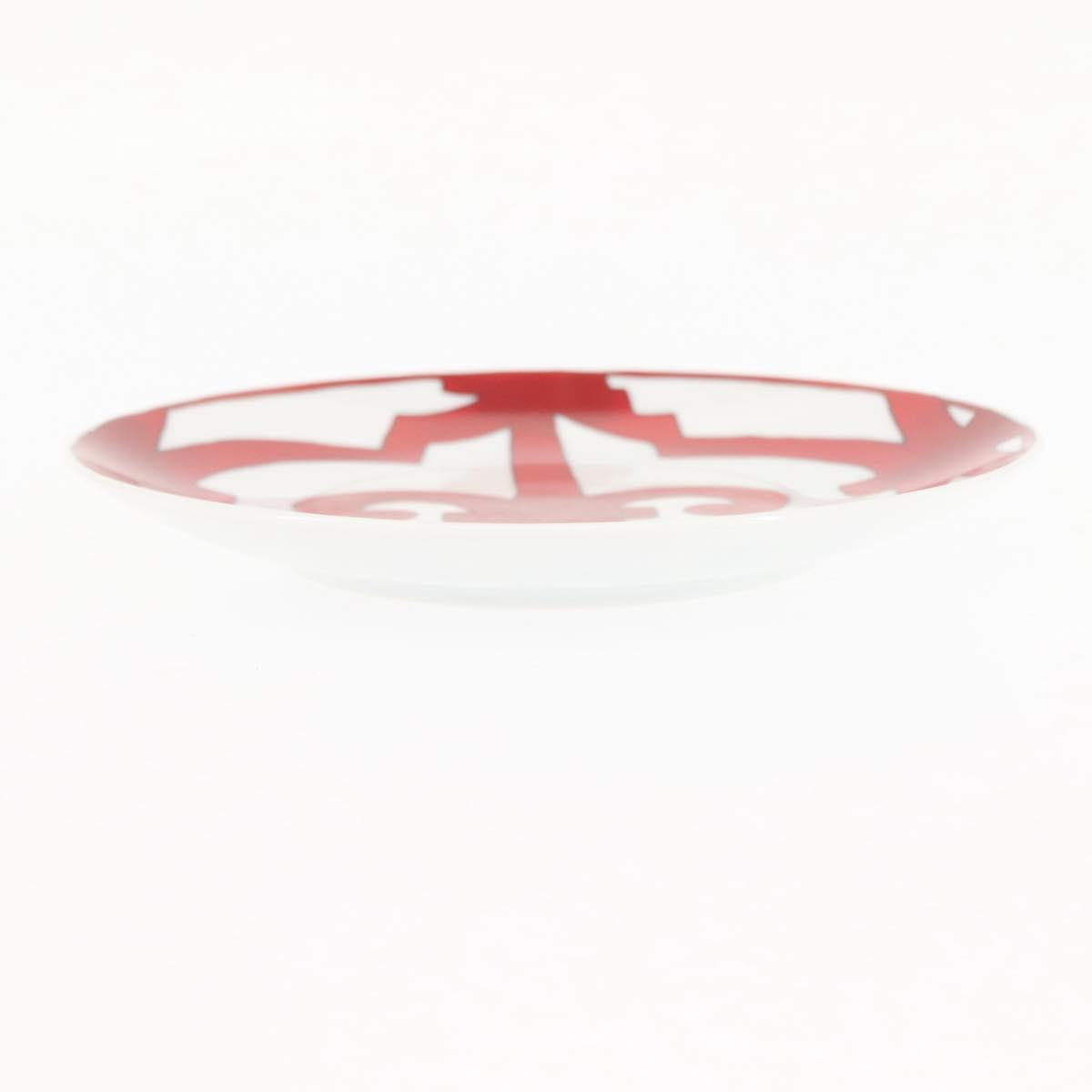 HERMES Guadalquivir Plate Pottery Red Auth am9176