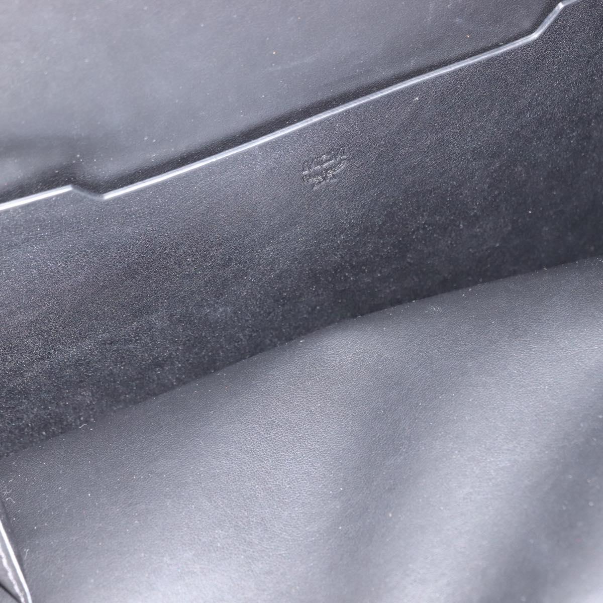 MCM Logogram Vicetos Backpack PVC Leather Brown Gold Auth am9181