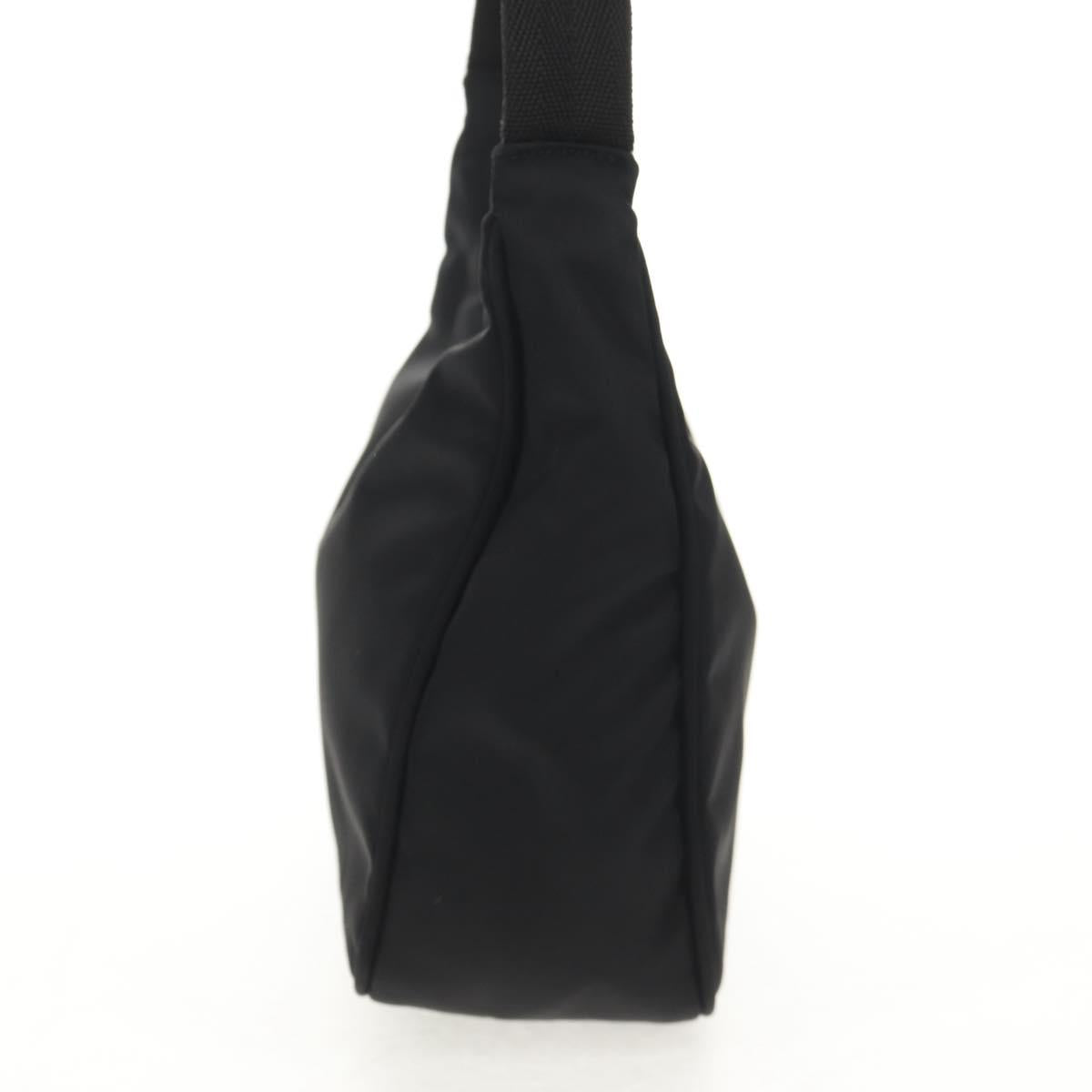 PRADA Hand Bag Nylon Black Silver Auth am9186V