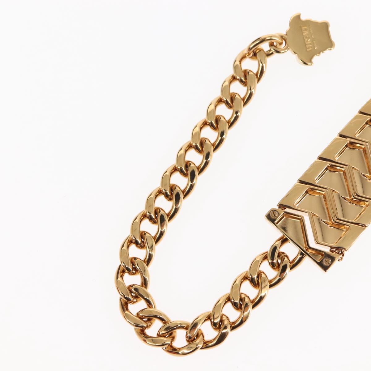 VERSACE Necklace metal Gold Auth am9188