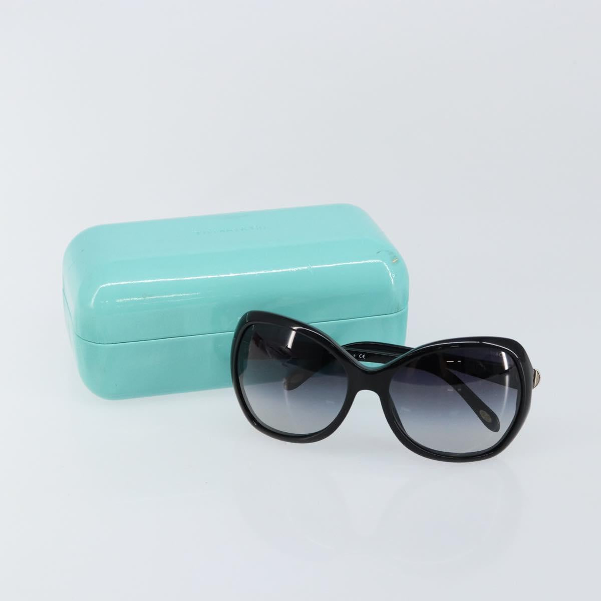 TIFFANY&Co. Sunglasses plastic Black Auth am9195