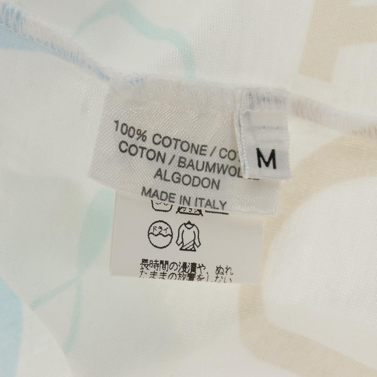 HERMES Margiela Period Short Sleeved T Shirt Cotton White Auth am9197V