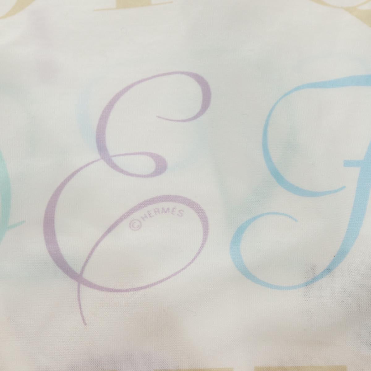 HERMES Margiela Period Short Sleeved T Shirt Cotton White Auth am9197V