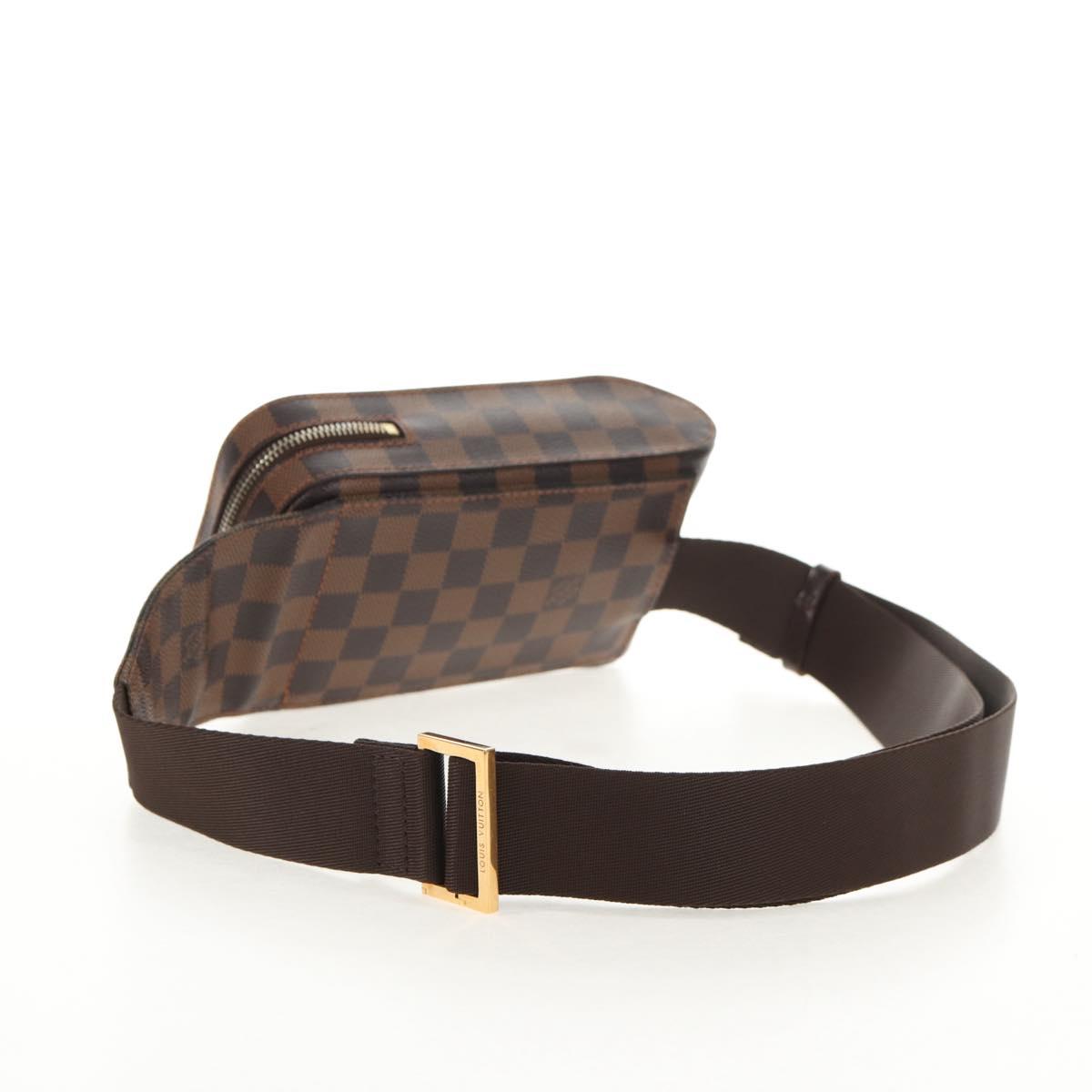 LOUIS VUITTON Damier Ebene Geronimos Shoulder Bag N51994 LV Auth am9198V