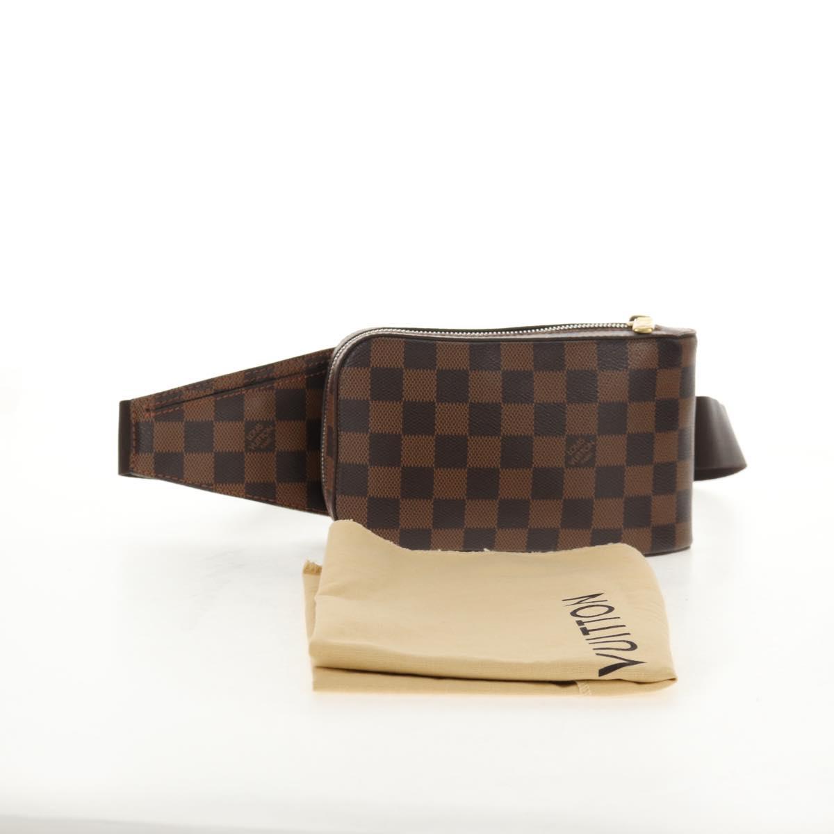 LOUIS VUITTON Damier Ebene Geronimos Shoulder Bag N51994 LV Auth am9198V