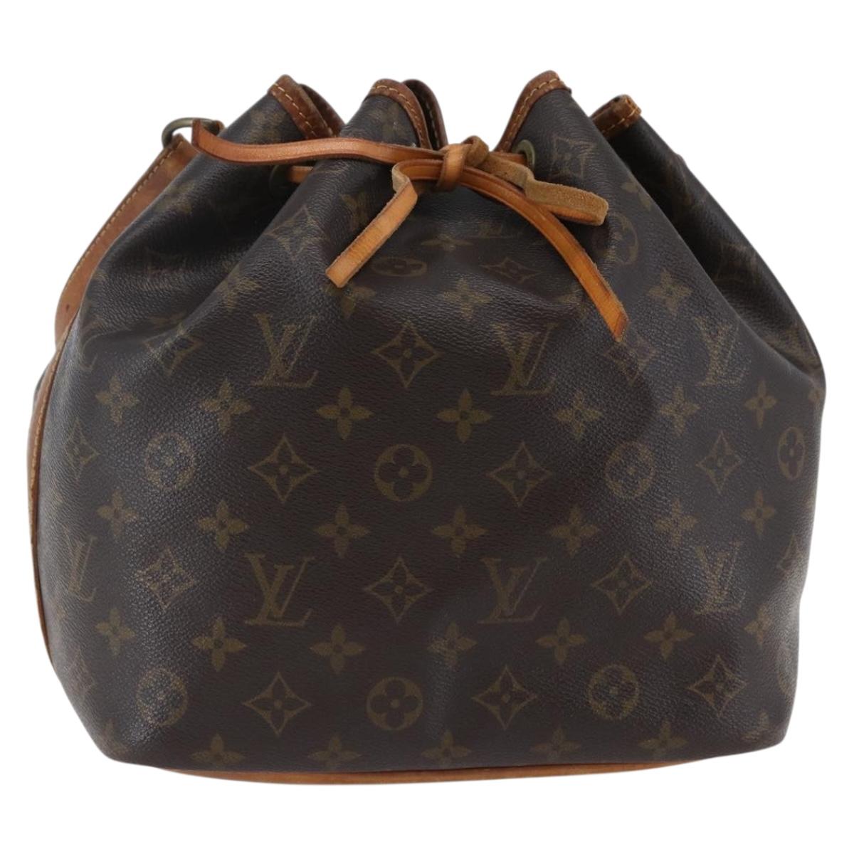 LOUIS VUITTON Monogram Petit Noe Shoulder Bag M42226 LV Auth am9203