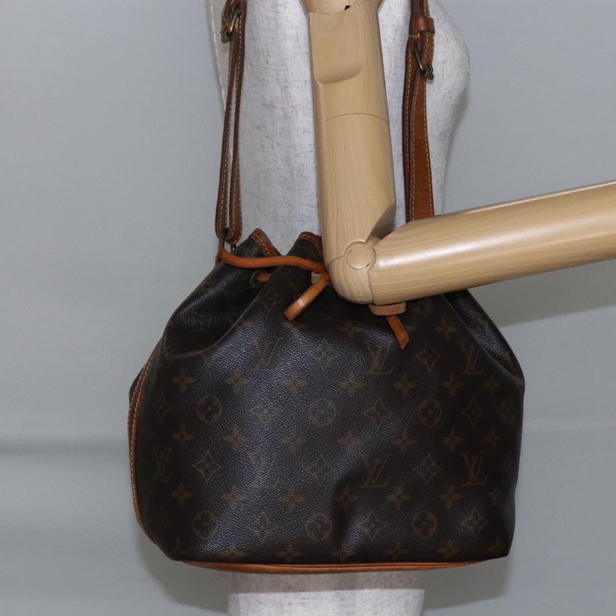 LOUIS VUITTON Monogram Petit Noe Shoulder Bag M42226 LV Auth am9203