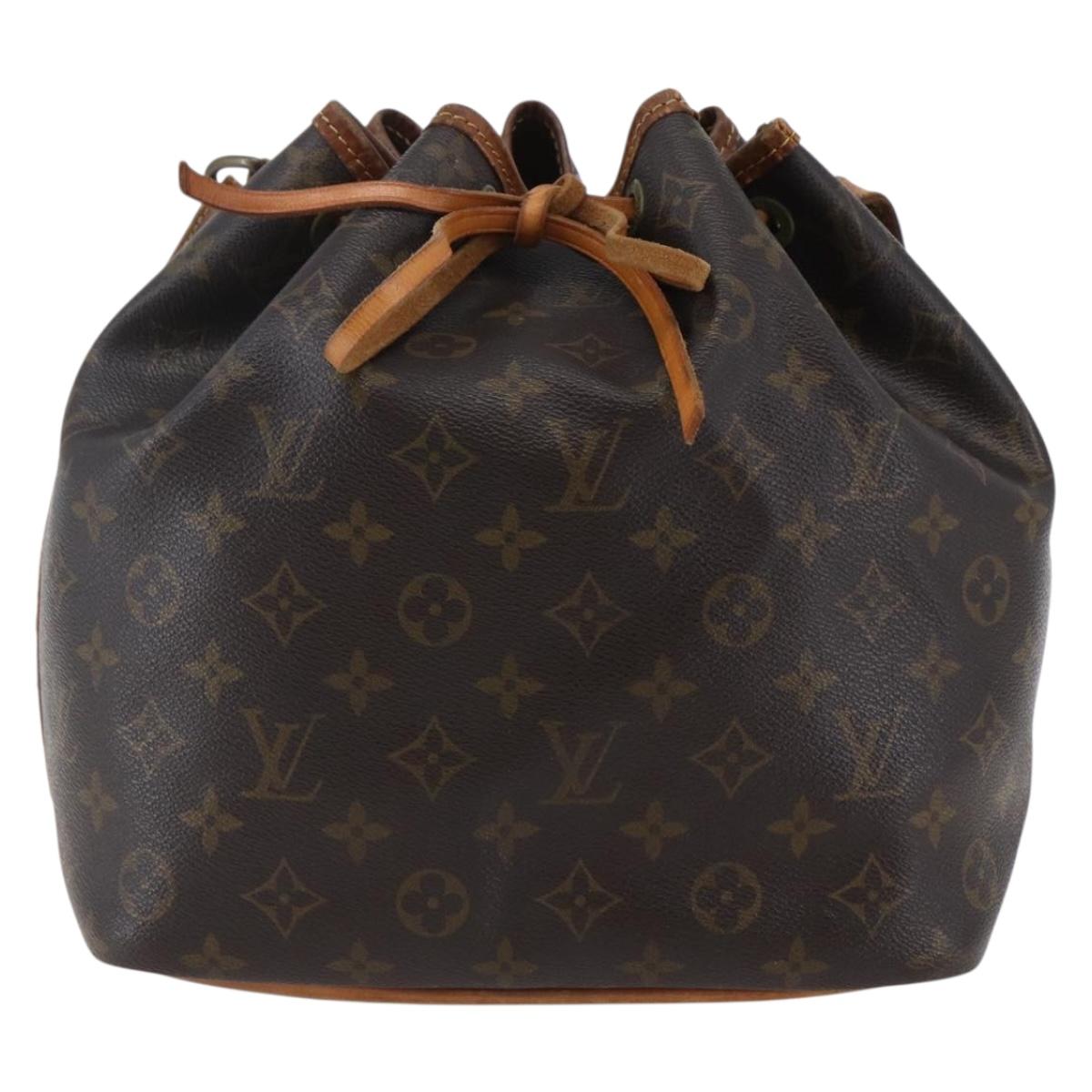 LOUIS VUITTON Monogram Petit Noe Shoulder Bag M42226 LV Auth am9203