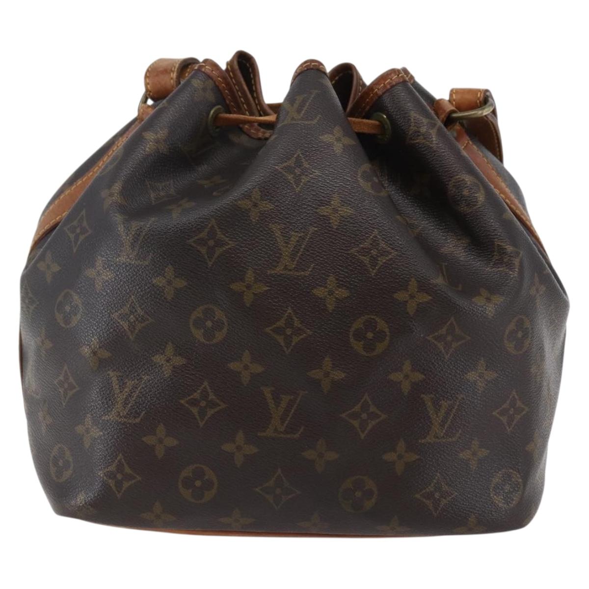 LOUIS VUITTON Monogram Petit Noe Shoulder Bag M42226 LV Auth am9203