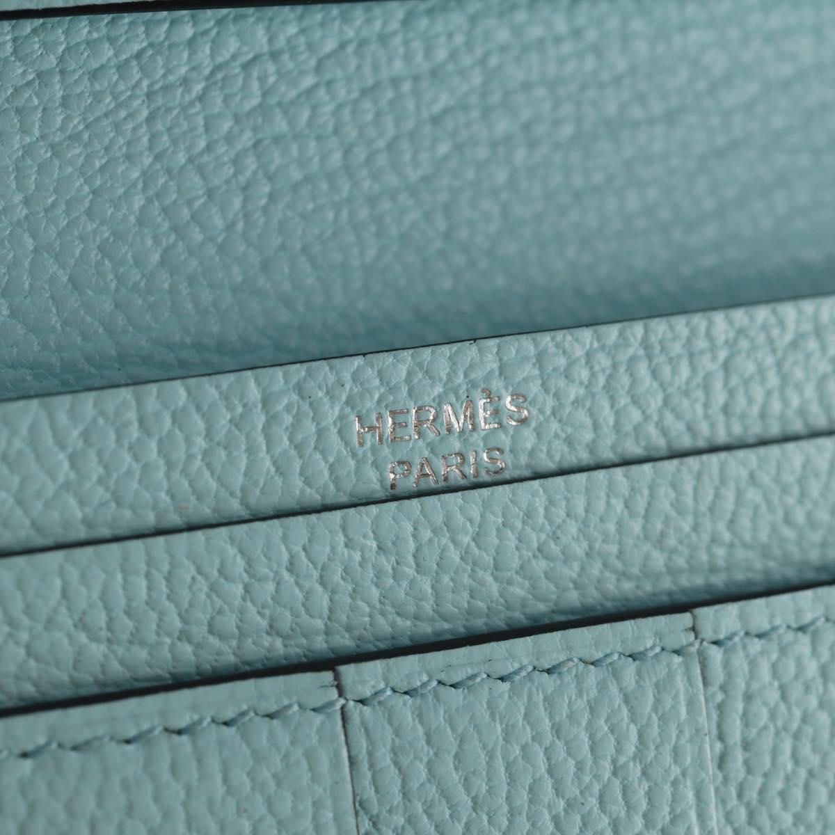 HERMES Bane Souffle Wallet Shave Light Blue Auth am9208SM