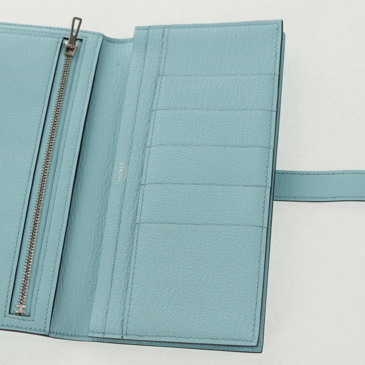HERMES Bane Souffle Wallet Shave Light Blue Auth am9208SM