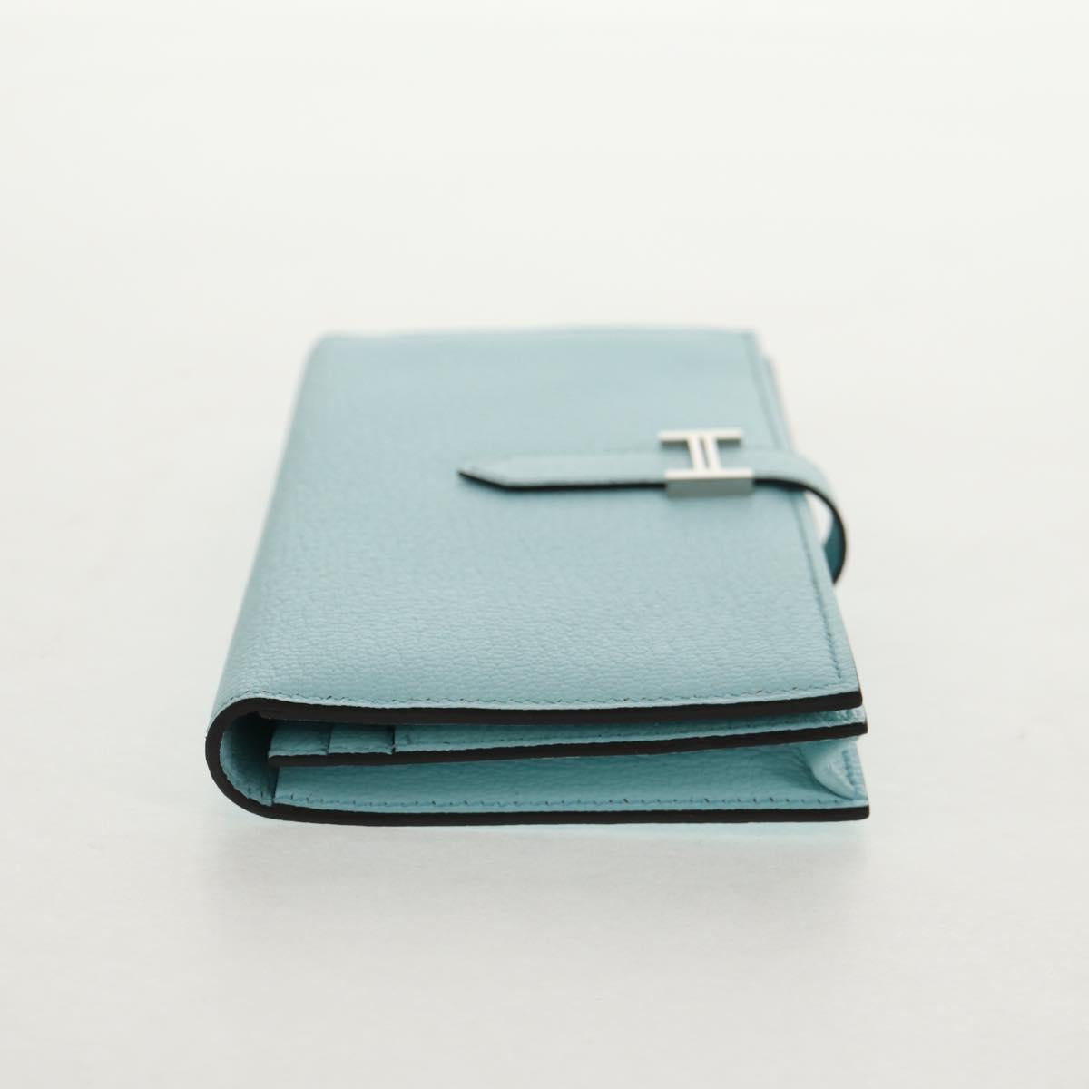 HERMES Bane Souffle Wallet Shave Light Blue Auth am9208SM
