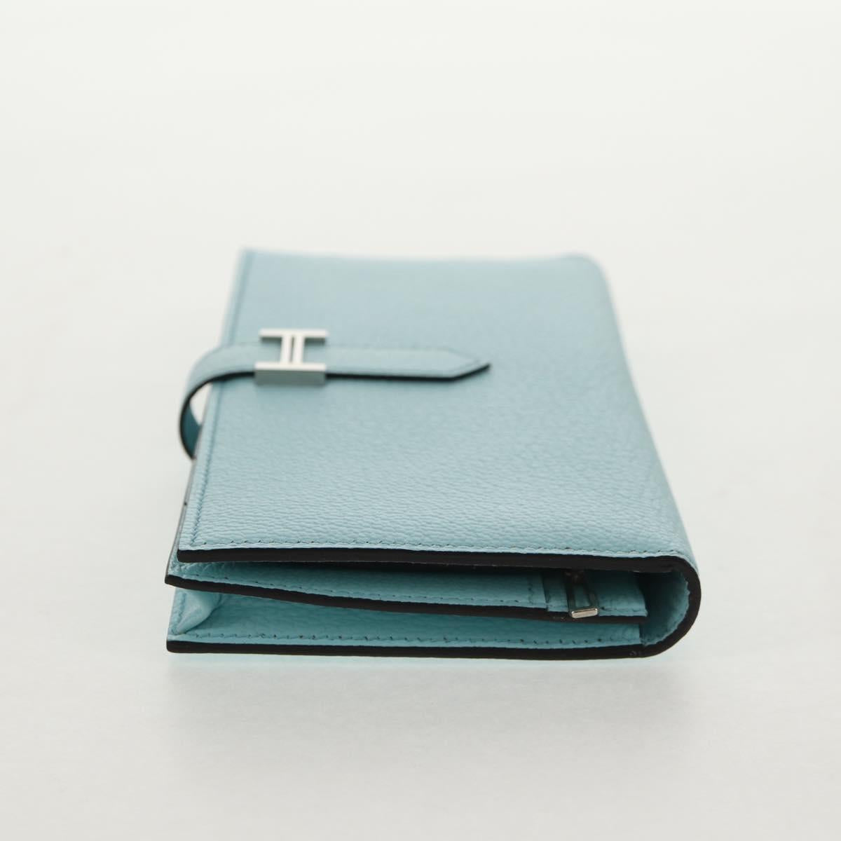 HERMES Bane Souffle Wallet Shave Light Blue Auth am9208SM